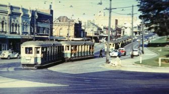 Oxford street trams 1940s