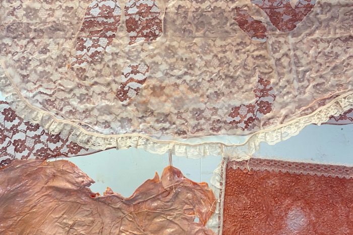 Close up of Sophia Olivieri's artwork