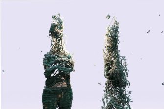 Sarah Eddowes, 'Unravelling' 2025. Digital print, 50 x 50cm. 