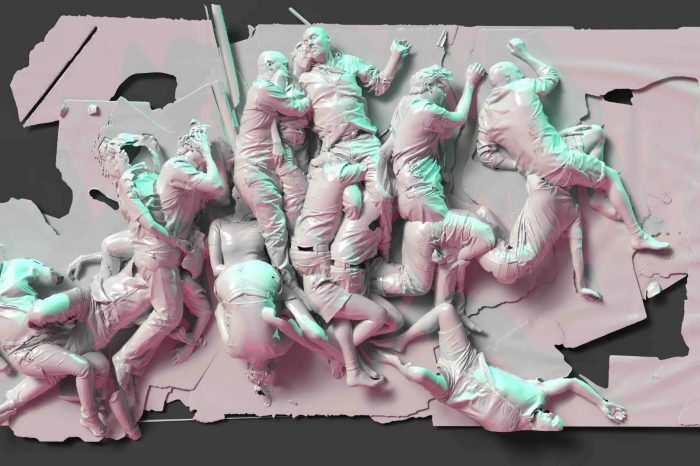 UNSW Drawing Research Group, Tableau Vivant, digital image rendered from a 3D model, 2026.
