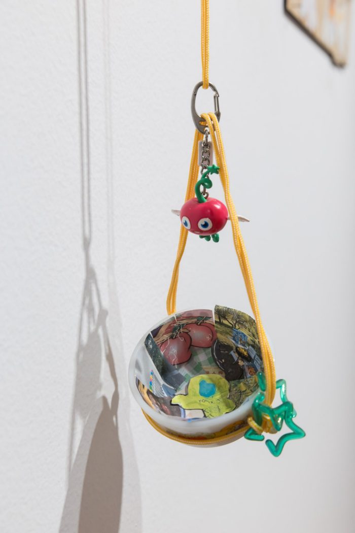 Mei Lin Meyers, ‘Rhizome’ (2025). Pencil on lined paper and cardstock, PVA glue, wood, printed photos, plastic containers, and objects. Photograph: Anna Kucera.