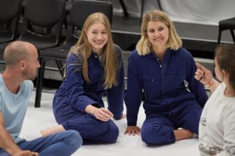 Students in class at the Esme Timbery Creative Practice Lab