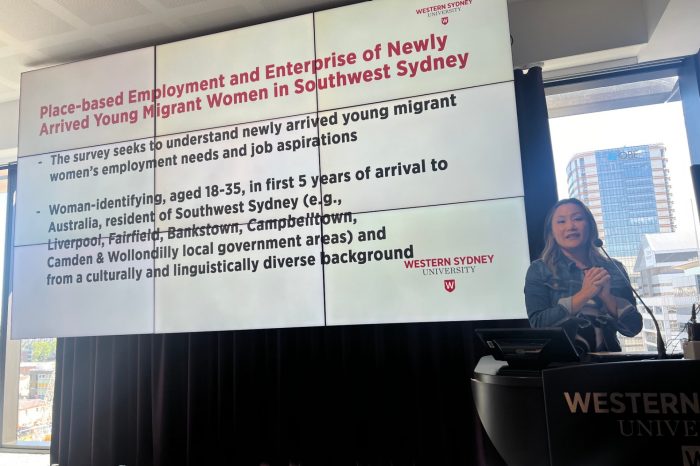 Employment and enterprise young migrant women symposium event