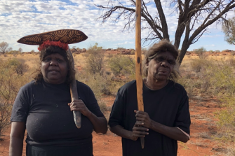 Panjiti Lewis and Rene Kulitja