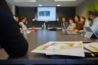 Photograph from the bulit environment luminocity bump in