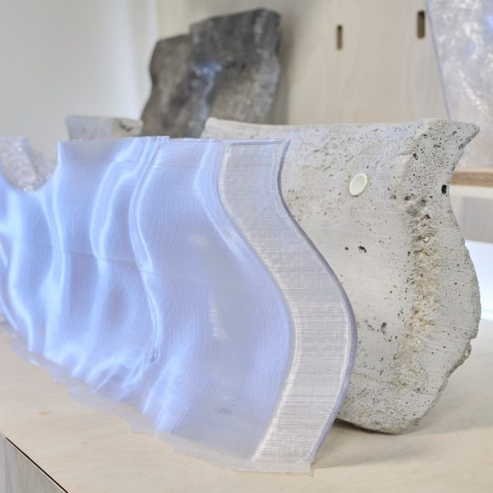 Each BioShelter is created from a 3D-printed recycled plastic mould filled with a concrete mix including crushed oyster shells.