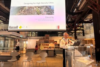 Photo of Public Lecture by Professor Edward Ng at Hassell