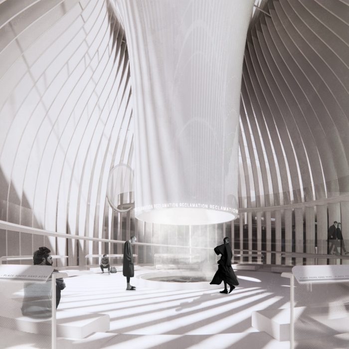 An interior architecture mockup created by a UNSW student.