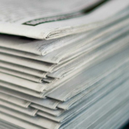 Pile of newspapers