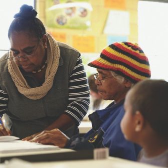 Literacy for Life Foundation Coordinator Mary Waites (left) and graduate Connie Sullivan
