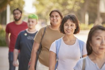 Happy students at Open Day