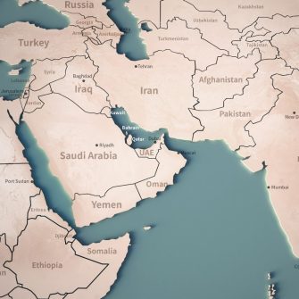 Middle East map illustration