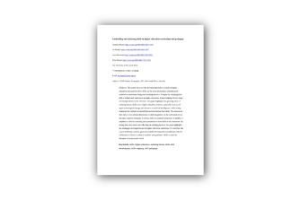 Skills taxonomies in higher education paper cover