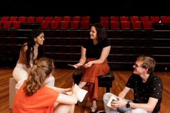 Students collaborating