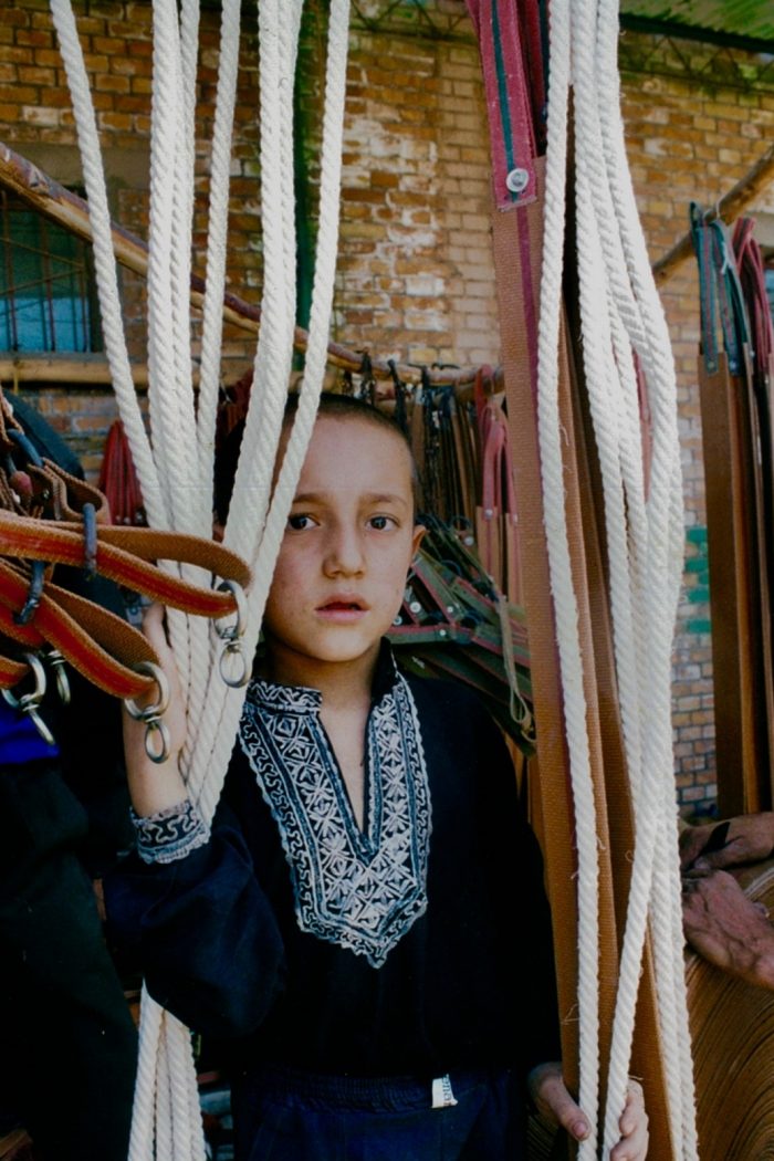 Uyghur boy at the market
