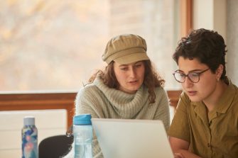 Social work students society meeting of students discuss ideas.
