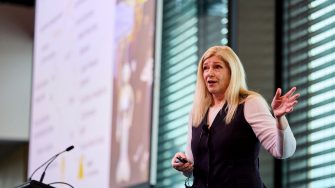 Sue Keay speaking at AGSM professional forum