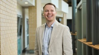 AGSM student wearing smart business clothes