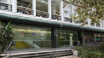 Exterior of the business school building on the UNSW Kensington campus