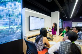 Images of students and the environment they learn in