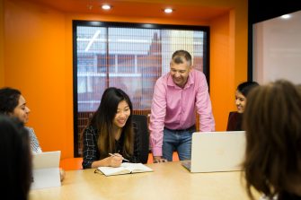 Images of students and the environment they learn in