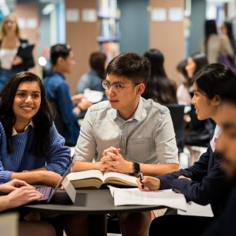 Students in conversation