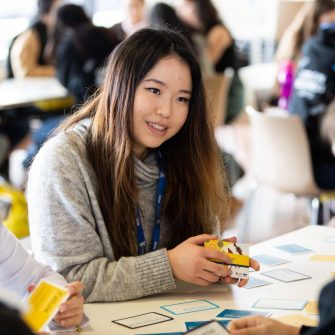 Students working together