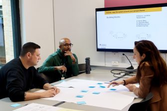 Photo of UNSW CSI team planning