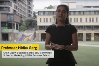 Professor Nitika Garg, Chair, Business School SDG Committee, School of Marketing, UNSW Business School