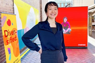 Dr Veronica Jiang and her collaborators have their works featured at the ADA x Health STORYBOX installation, 2023