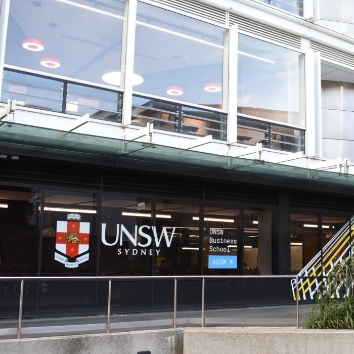 UNSW Business School Exterior with new logo