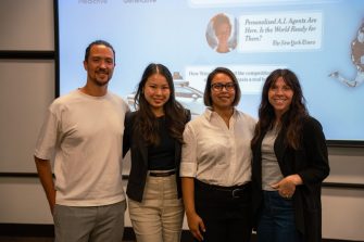 students sitting in lecture hall at the 2025 Ai in marketing workshop