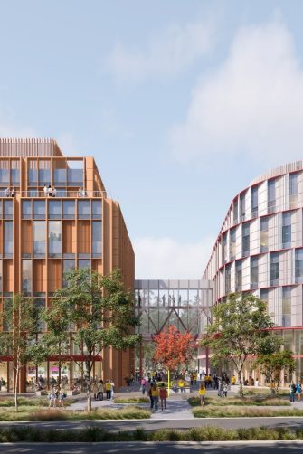 Artist renders of Stage 1 of the new UNSW Canberra City campus