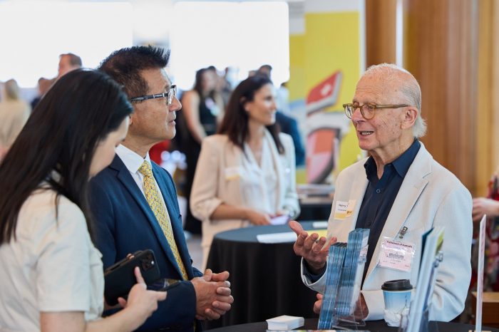 Scientia Professor Henry Brodaty at the UNSW Parliament House Showcase.
