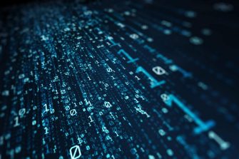 Blue binary disappearing into the distance