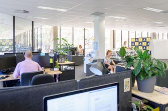 UNSW Canberra Launch stock imagery photos 216 Northbourne AvenueOpen plan shared office space Elly Mackay, Suzanna Holmes, Rose Mackay