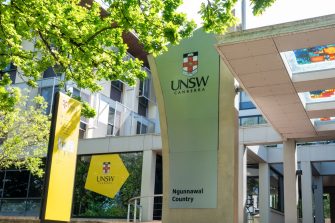 UNSW Canberra at Reid, new signage