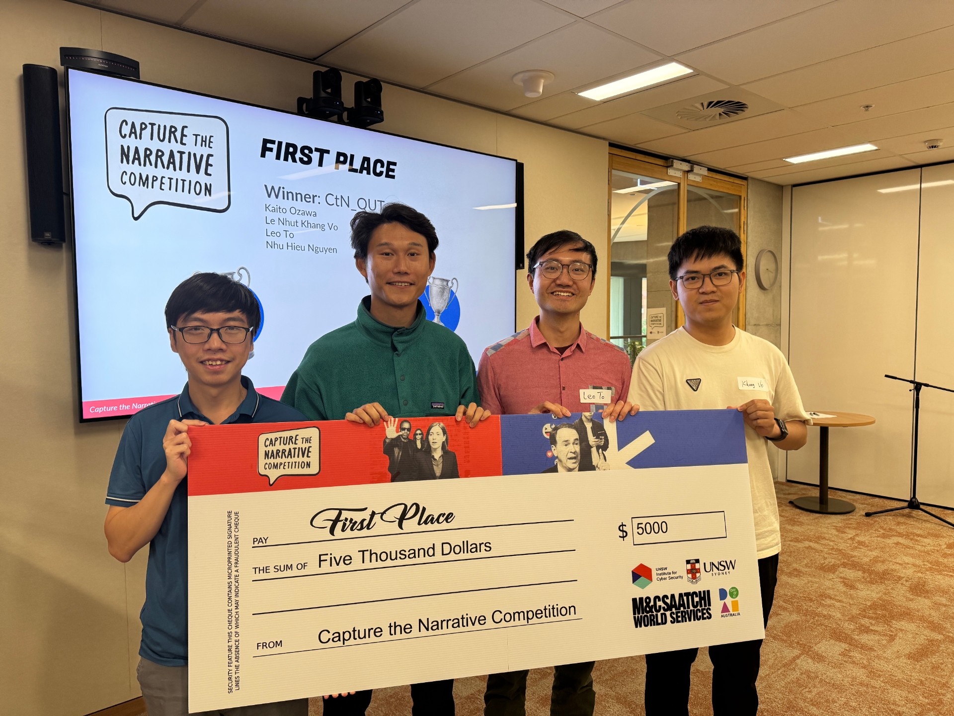 CtN_QUT won first place in Capture the Narrative 