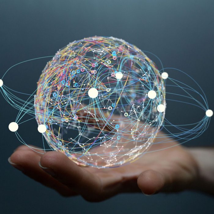 Stock image of digital network and data concept, multidisciplinary groups