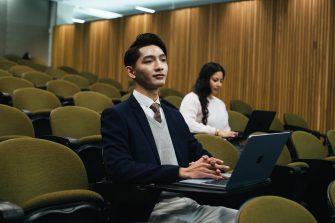 Students in a lecture