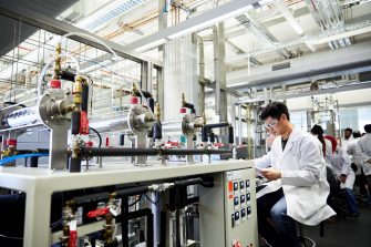 Photograph of biomedical engineering students