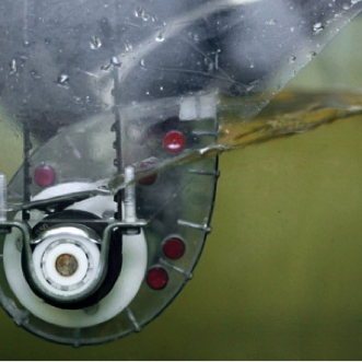 A device that converts wave power into electricity