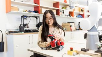 Computer Science Student working on Robot dog