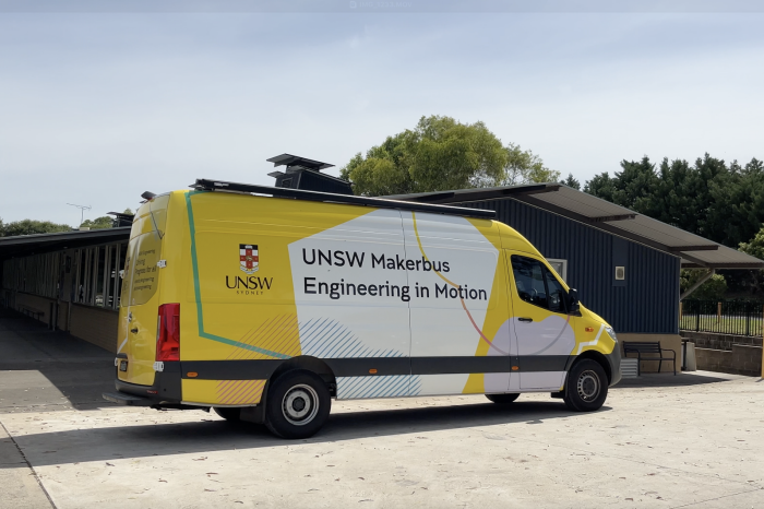 Makerbus at Camden Highschool visit