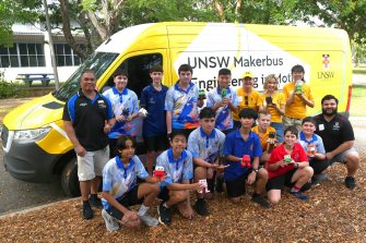 Makerbus visiting a school in Darwin