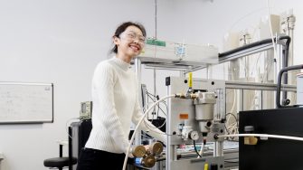 geoenergy student in the lab