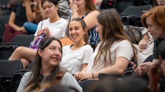 Students in a lecture hall