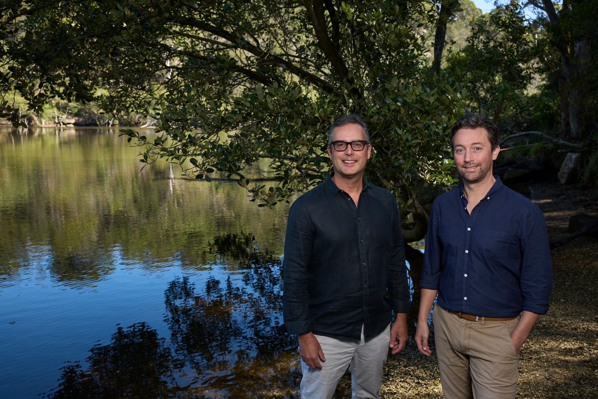 Dr Andrew Dansie and Professor Will Glamore who will lead Project Halophyte