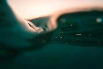 Under the surface of water