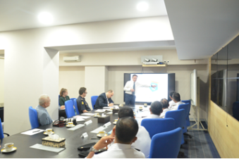 Professor Michael Ferry presented the applications of light metals in navel industry 